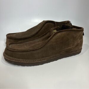 American Eagle Outfitters brown suede Sherpa lined loafers size 12